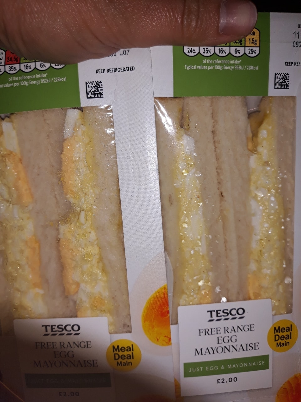 Egg mayonnaise sandwich OLIO