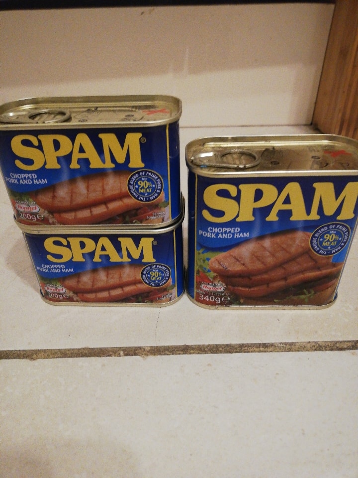 3 x Spam Pork and Ham OLIO